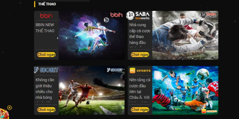 Sảnh cược thể thao tại nhà cái 888B